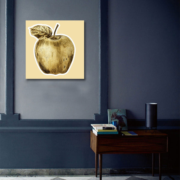 Abstract Gold Apple, Digital Art