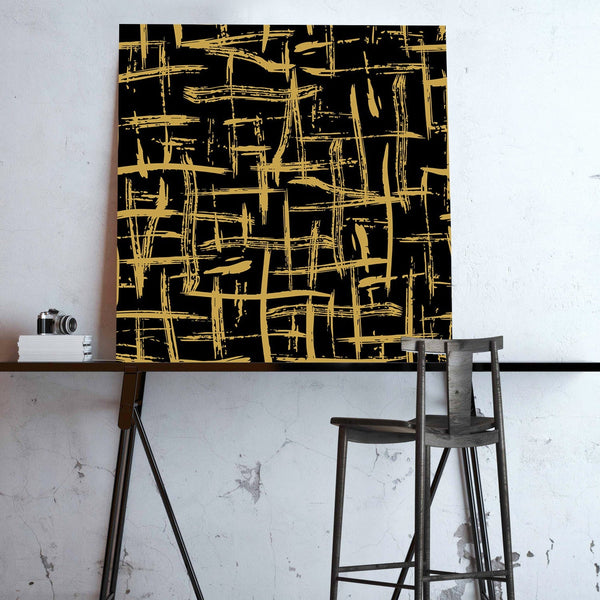 Abstract Gold Patterns, Digital Art