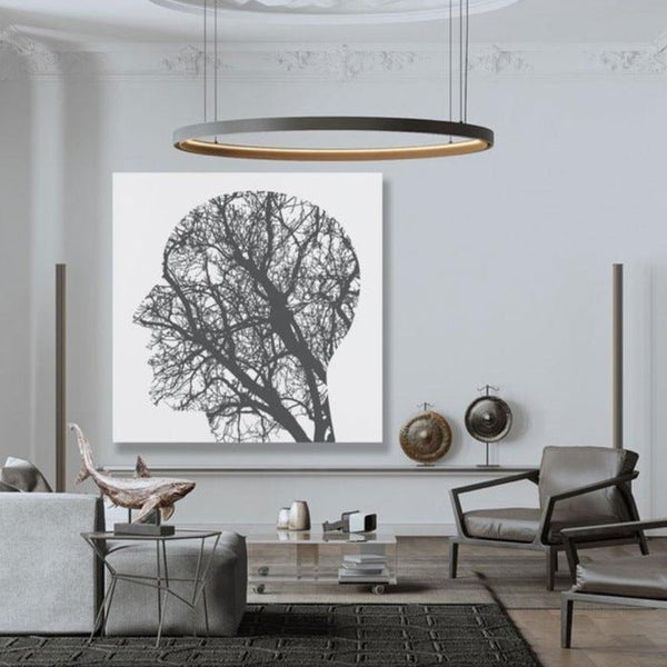 Abstract Head & Tree, Digital Art