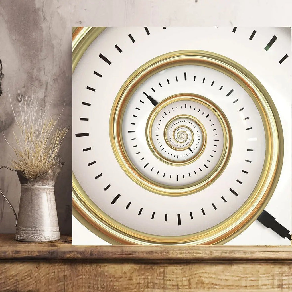 Abstract Infinity Time Spiral – Large Metal Art Print | newARTmix