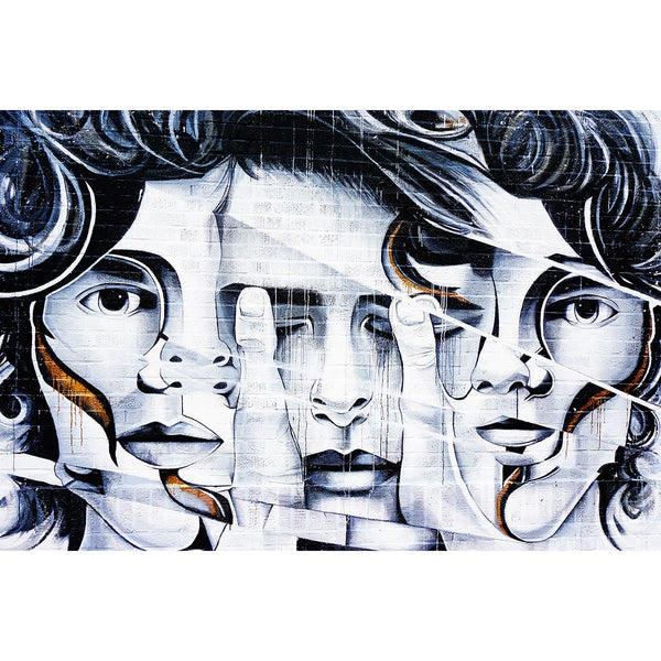 Abstract Man Face, Graffiti