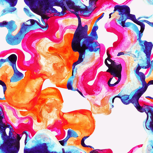 Abstract Multicolor Watercolor Painting