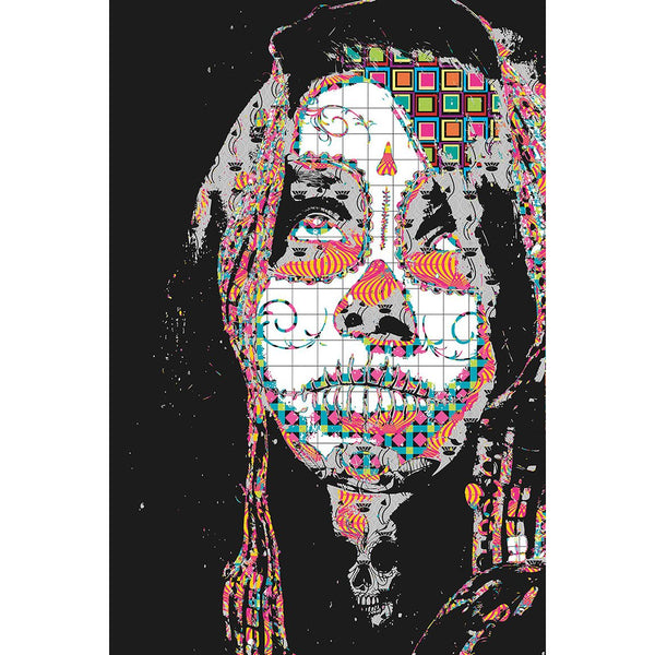 Abstract Skull Woman Face, Digital Art