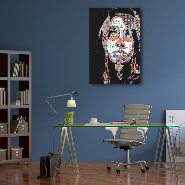Abstract Skull Woman Face, Digital Art