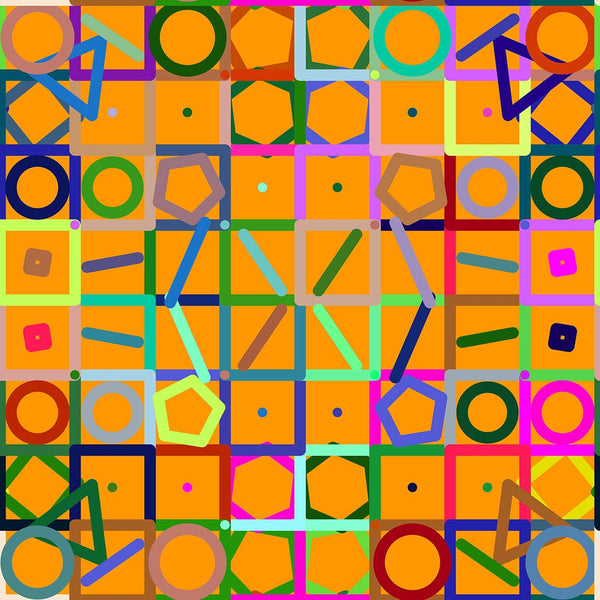 Abstract Square Composition, Digital Art