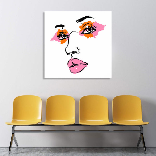 Abstract Woman Face, Digital Art
