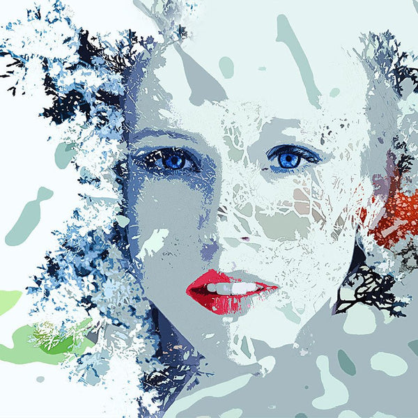 Abstract Woman Portrait 4, Digital Art