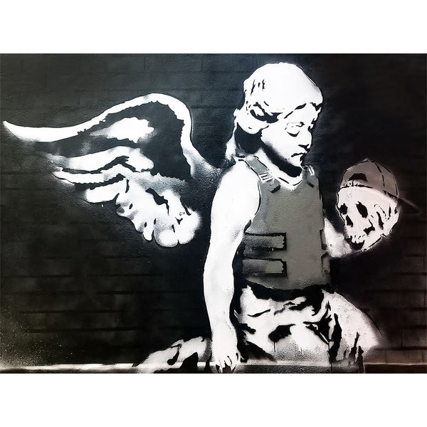 Angel in Bullet Proof Vest, Street Art