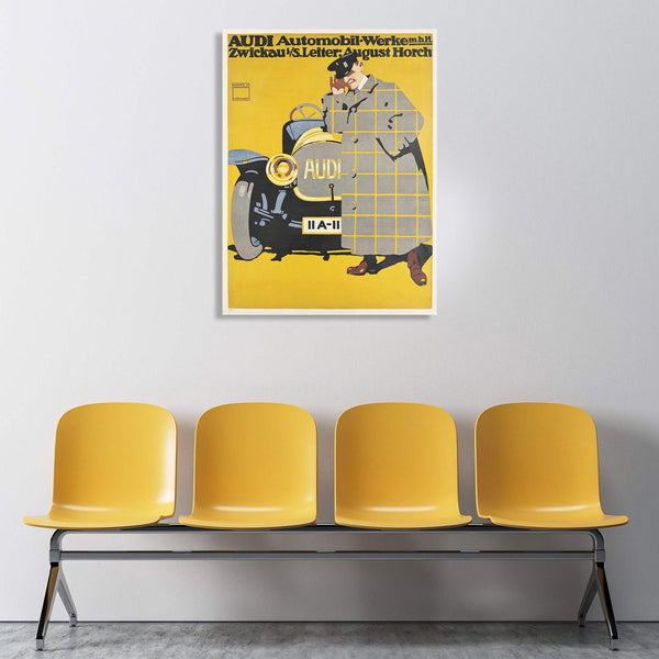 AUDI, Vintage Auto Poster
