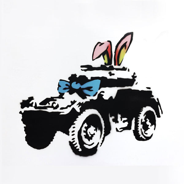 Banksy Armoured Car, Graffiti
