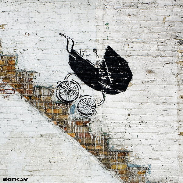 Banksy Baby Carriage, Graffiti