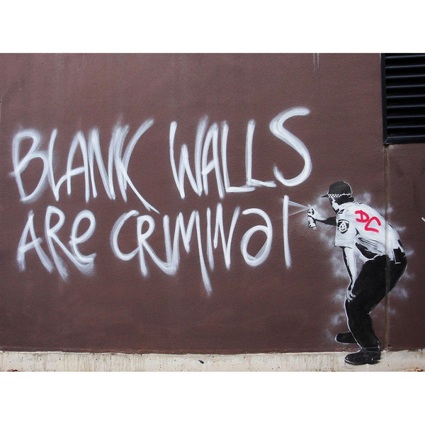 Banksy Blank Walls Are Criminal, Graffiti