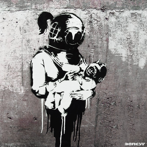Banksy Blur-Tank, Graffiti