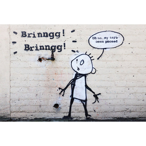 Banksy Brinngg! Brinngg!, Graffiti