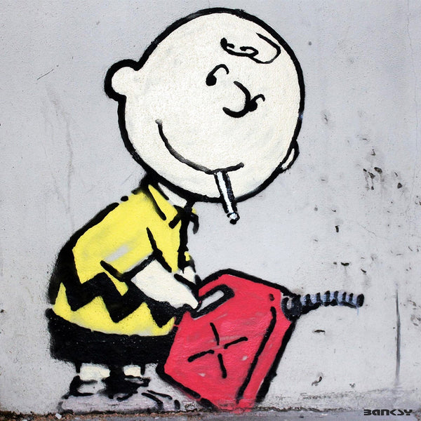 Banksy Charlie Brown, Graffiti