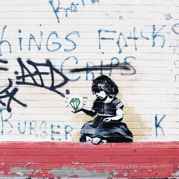 Banksy Diamond Girl, Graffiti