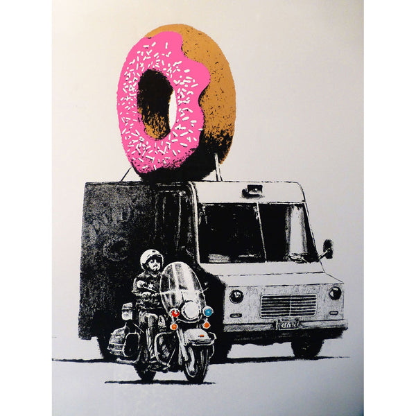 Banksy Donuts (Strawberry), Graffiti