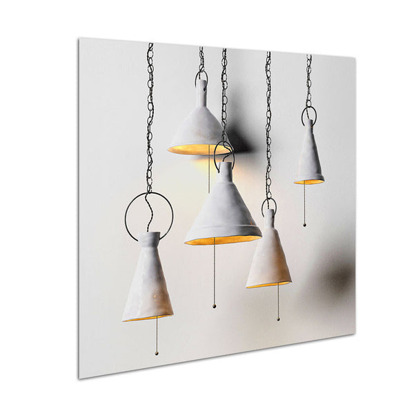 Ceramic Funnel Lamps – Large Metal Wall Art Print-New Art Studio-newARTmix