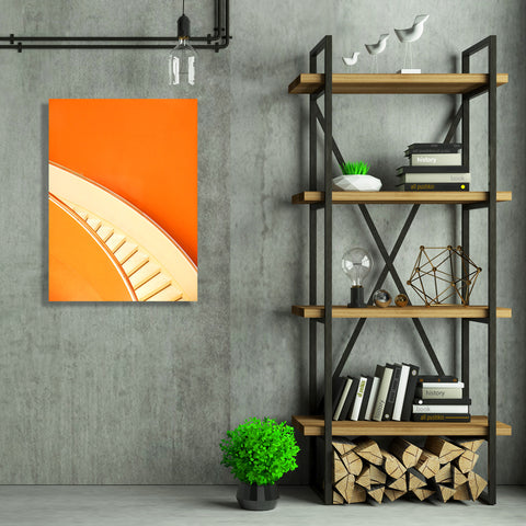 Stairs on Orange Background, Photography