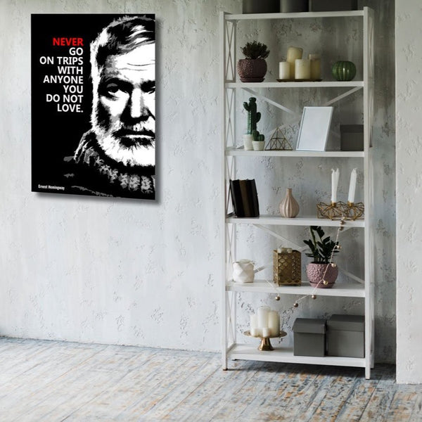 Ernest Hemingway Quote #2, Metal Poster
