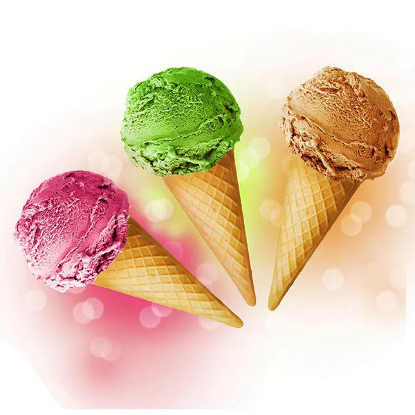 newARTmix Multi-Color Ice Cream Cones newARTmix