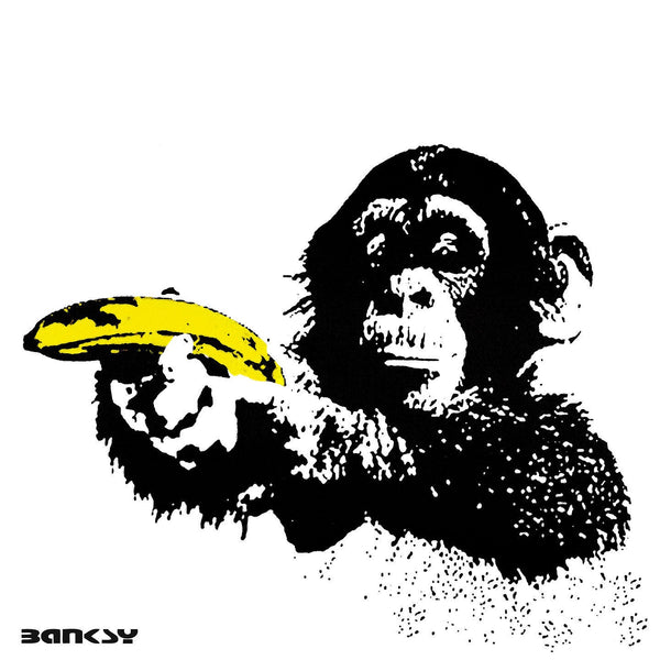 Monkey with Banana, Graffiti
