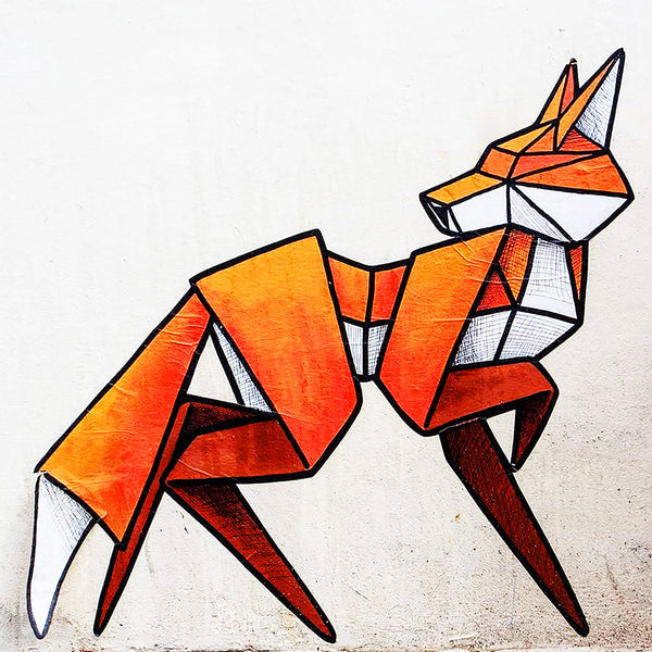 Orange Fox,  Graffiti