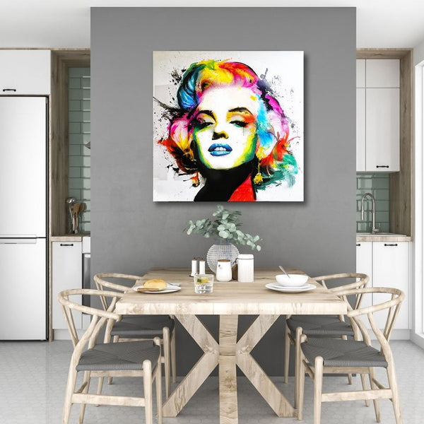 Marilyn Monroe, Abstract Multi-color Portrait