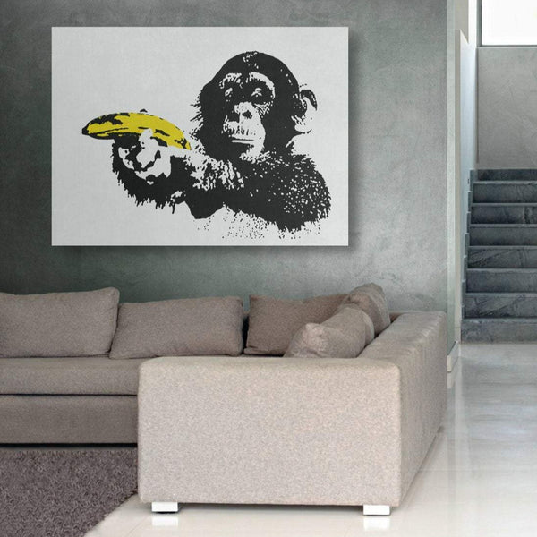 Monkey with Banana, Graffiti