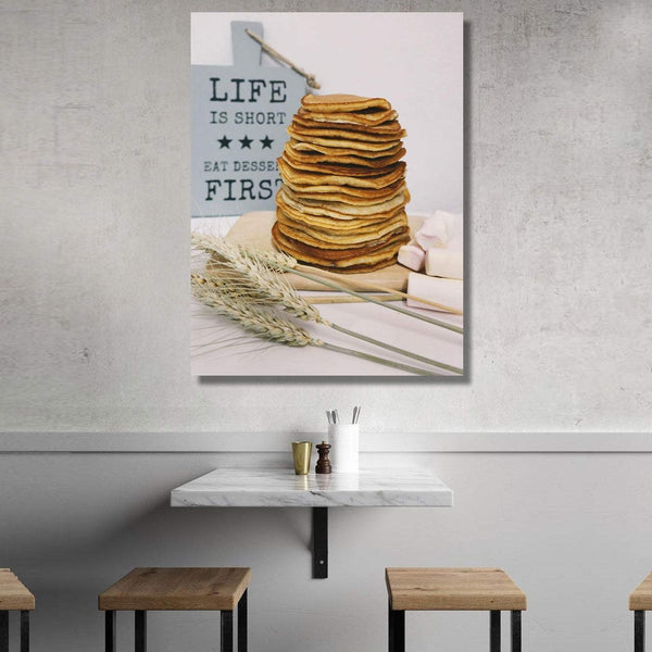 Eat Dessert First (Fresh Pancakes), Kitchen Poster
