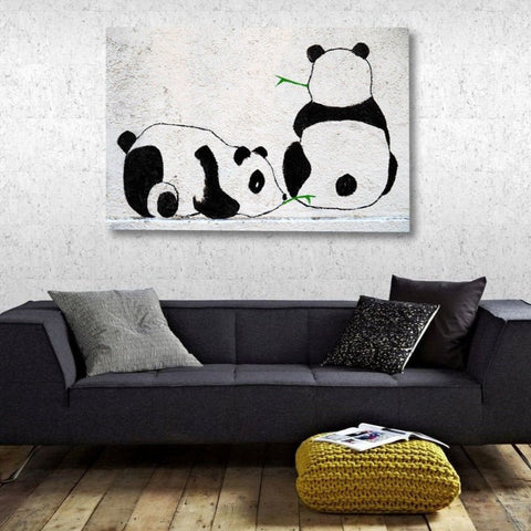Two Pandas Graffiti