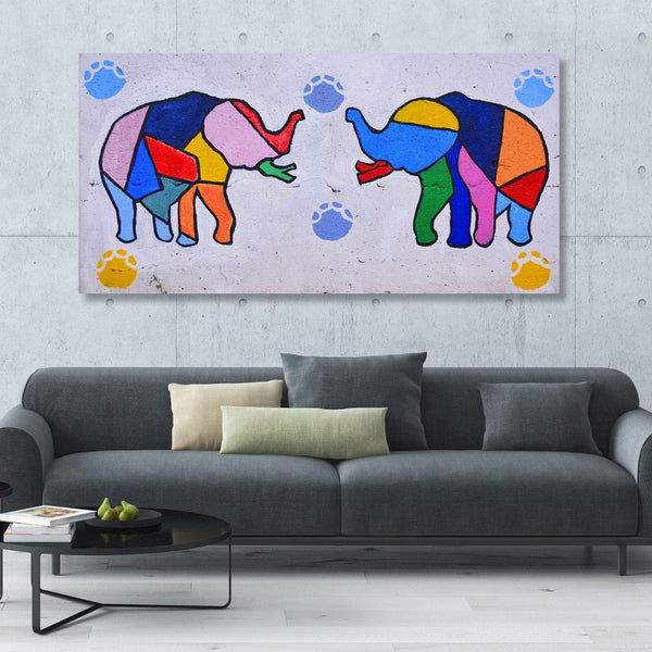Colorful Elephants, Street Art