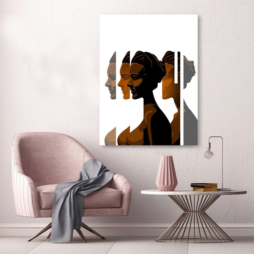 Broken Woman Portrait, Digital art
