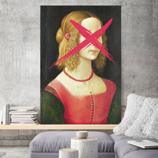 Portrait of a Young Woman by Domenico Ghirlandaio, Altered Art