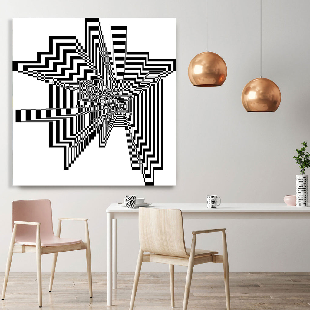 Optical Illusion Geometric 3 Panel Wall Art Available in 12