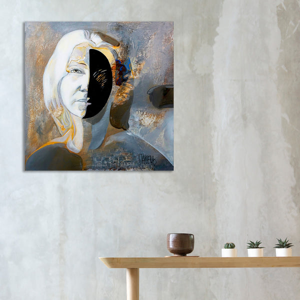 Woman Portrait, Abstract Contemporary Art