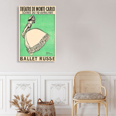 Theater Monte-Carlo – Ballet Russe, Vintage Poster