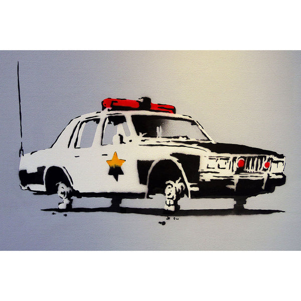 Banksy Police car, Graffiti