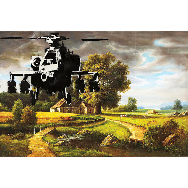 Banksy Study for Happy Choppers, Street Art
