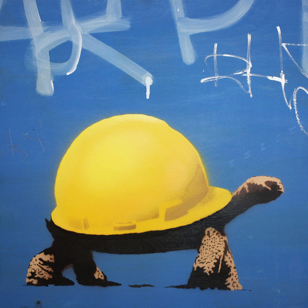 Banksy Tortoise Helmet, Graffiti