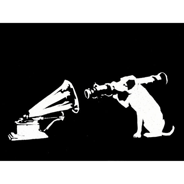 Banksy, Gramophone Dog, Graffiti