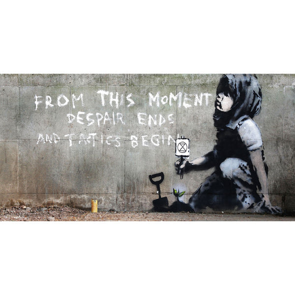 Banksy, Girl Extinction Rebellion, Graffiti