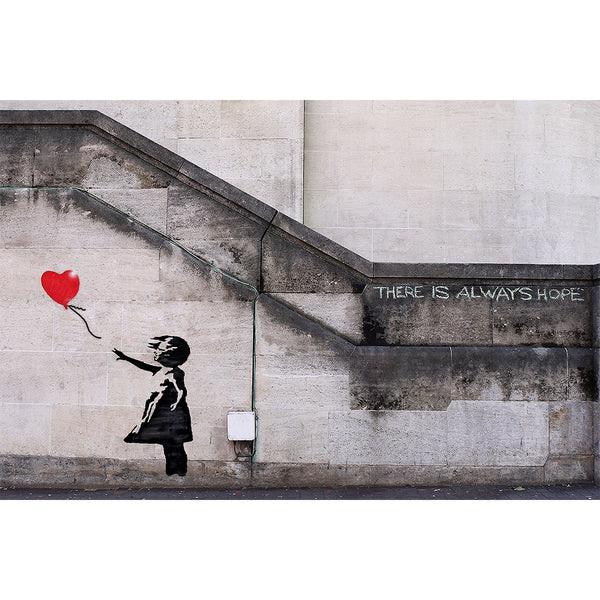 There is Always Hope (Girl with a Balloon), Graffiti