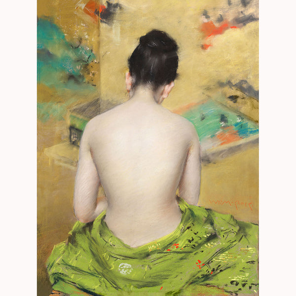 Naked Japanese Woman With Kimono, Reproduction