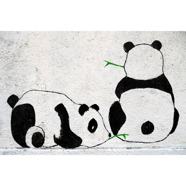 Two Pandas, Graffiti