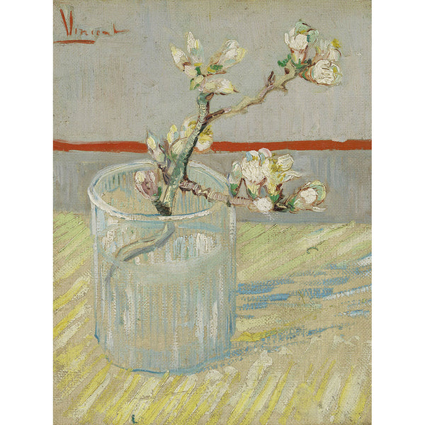 Blossoming Almond Tree Branch in a Glass, Reproduction