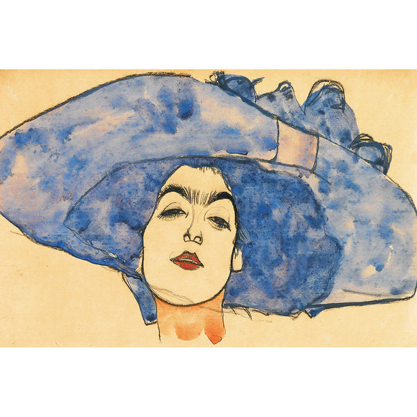 Woman in Blue Hat, Reproduction