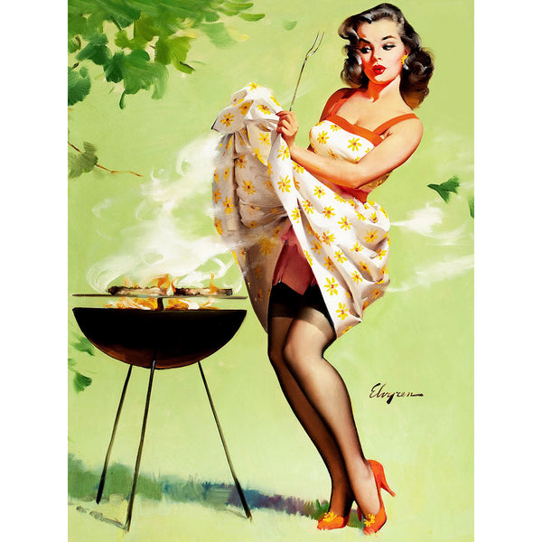 Pin-Up Girl, Girl Grilling Out