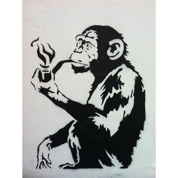 Banksy Smoking Monkey, Graffiti
