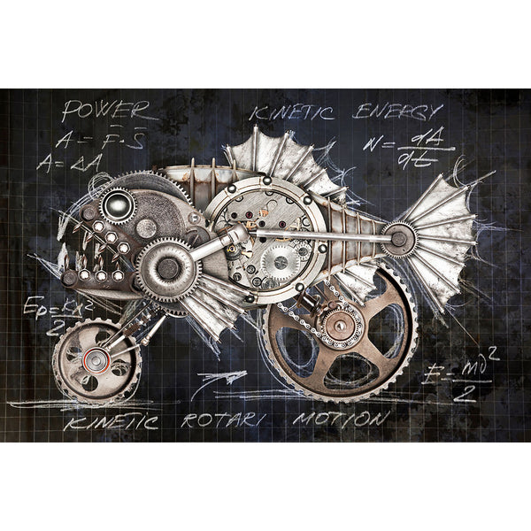 Steampunk Style Piranha, Digital Art